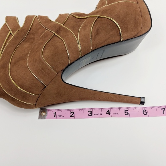 Colin Stuart High Heel Peep Toe Booties - Picture 4 of 8